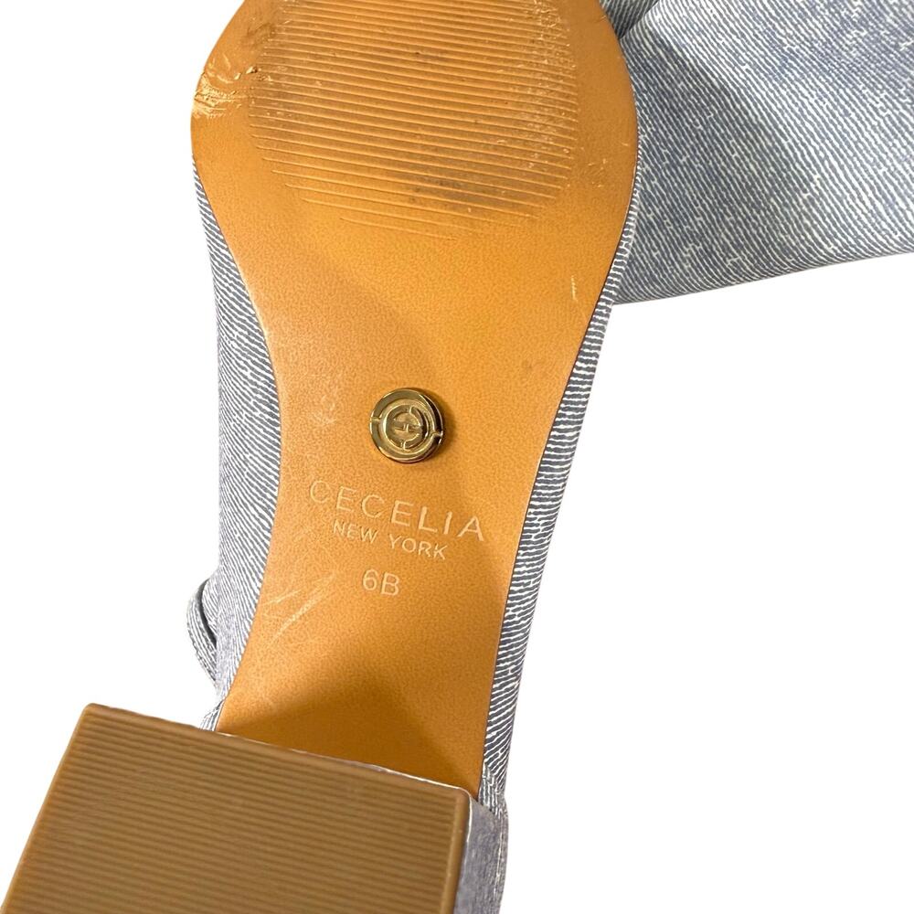 Cecelia New York Nolton Denim Ankle Booties Size 6 - Picture 6 of 7